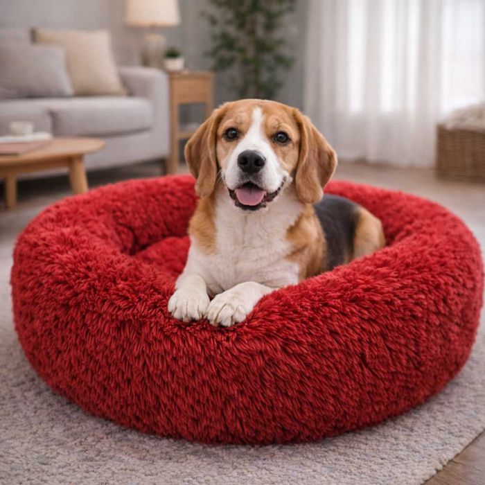 Cama com pêlo para cão e gato