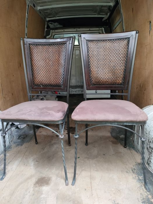 Sprzedam 2 solidne metalowe krzesła do ogrodu, altany, domu. Okazja!!!