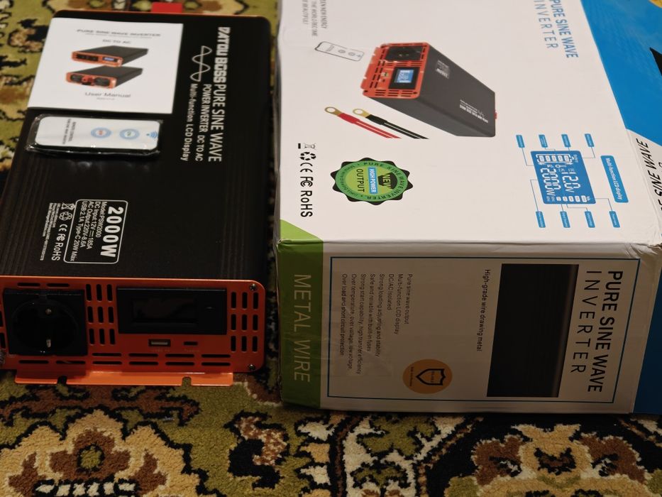 Інвертор DatouBoss, EAFC 12/24 Вольт 2, 2.5Вт. чистый синус