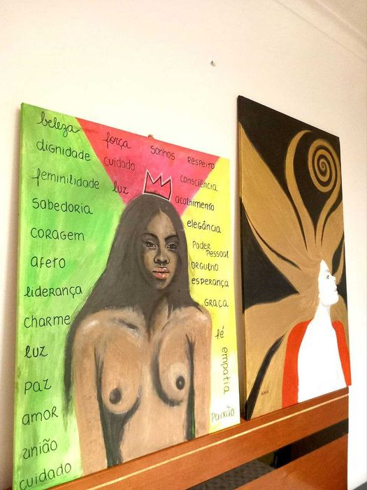 A coroa invisível, acrílico sobre tela 75x95cm by AlexA