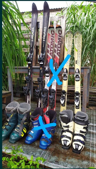 Komplet nart z butami.