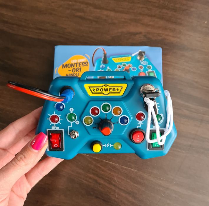 Pilot sensoryczny, zabawka manipulacyjna, pad montessori