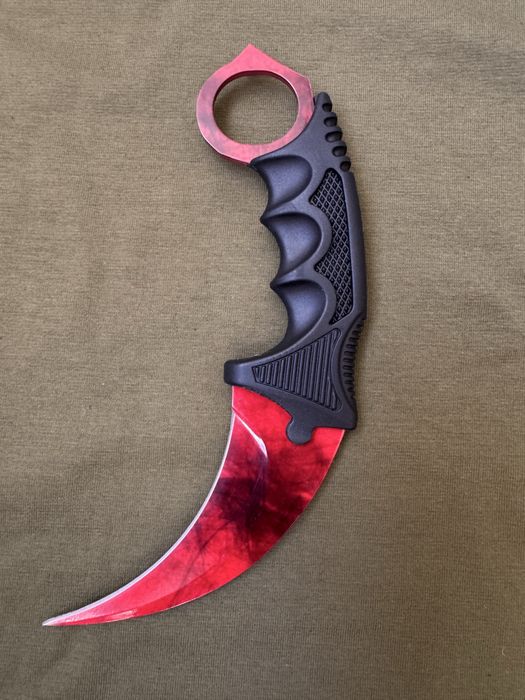 Керамбіт Claw Стандофф 2, Karambit Doppler Ruby CS2, Керамбіт металевий Стандофф 2. Керамбіт градієнт, керамбіт на подарунок , Керамбит волны рубин
