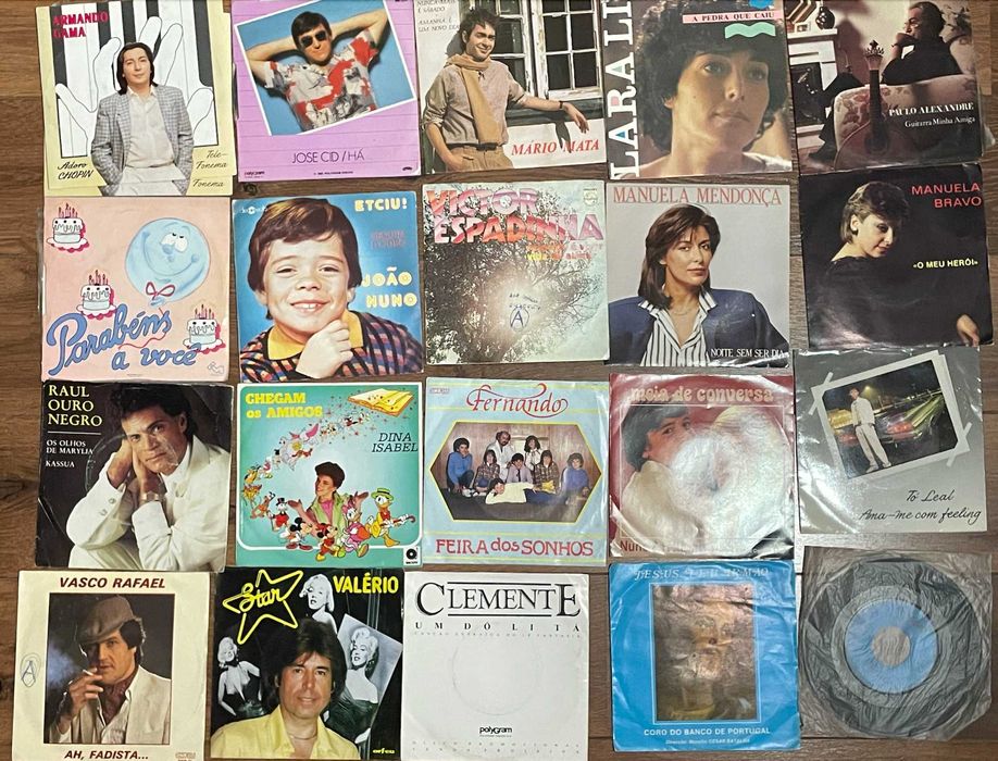 Vinil, Singles 7" música portuguesa