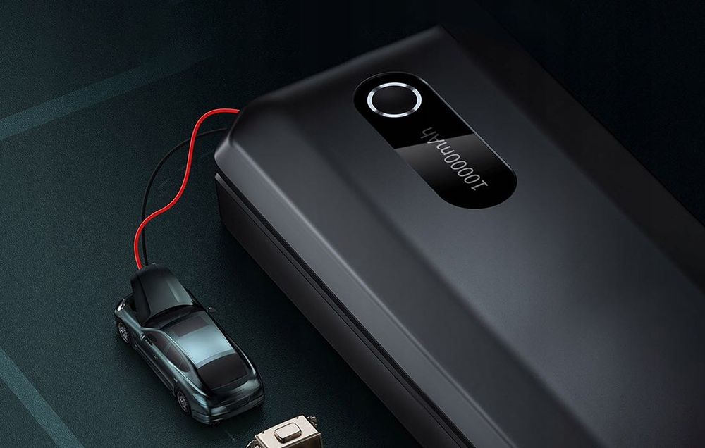 STARTER ROZRUSZNIK Do Samochodu PowerBank 10000mah 1000A Usb + Kable