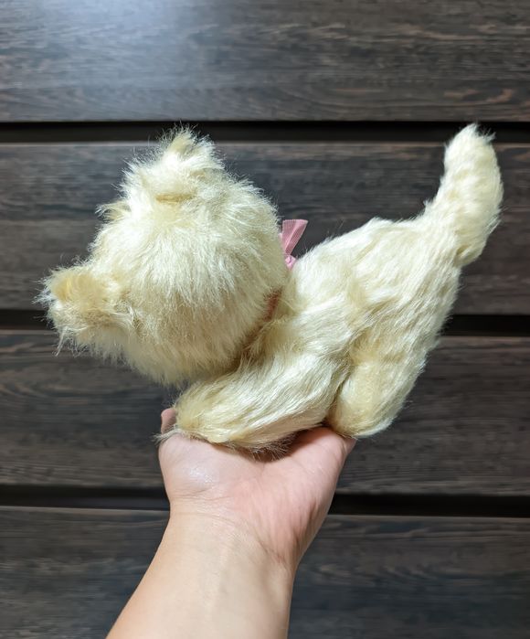 Мягкая игрушка коллекционная винтажная кошка, мохеровый кот, котик