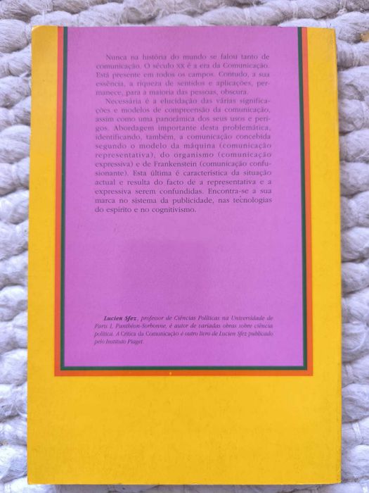 Livro "A Comunicação" de Lucien Sfez