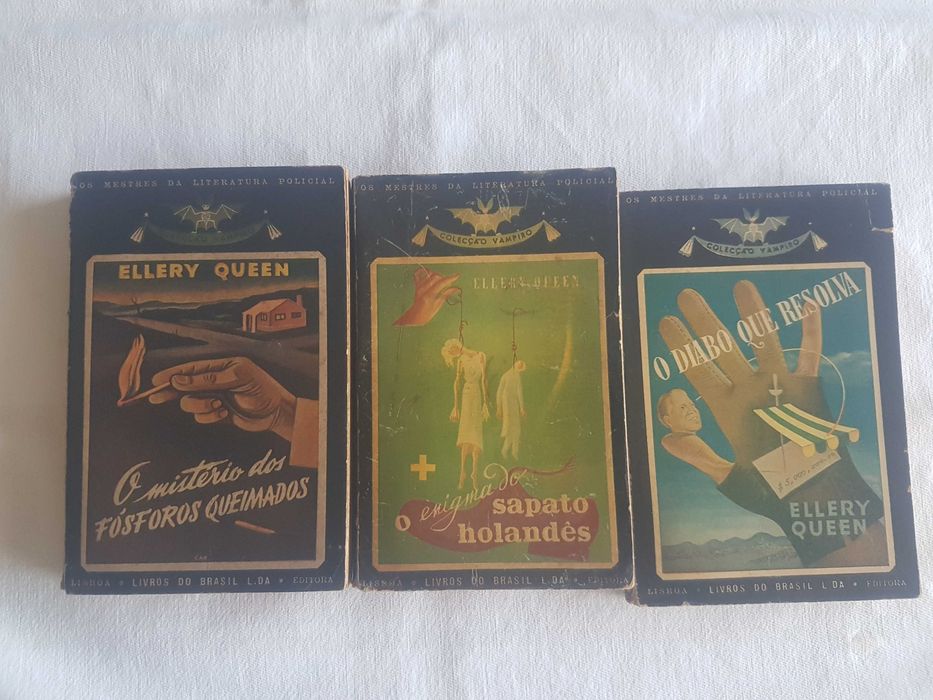 3 Livros Coleção Vampiro - Ellery Queen - 1 euro a unidade