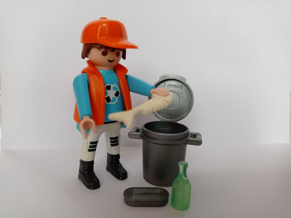 Playmobil figurka śmieciarz