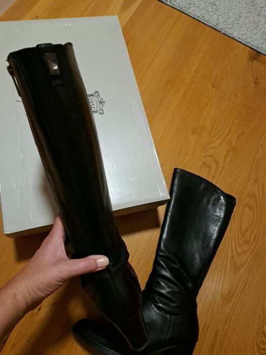 Kozaki skórzane czarne Lasocki Lena-01 rozmiar 38