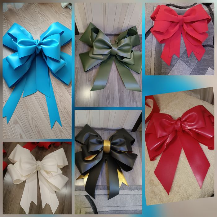 Бант новорічний, бант на машину, бант на фасад, бант на двері