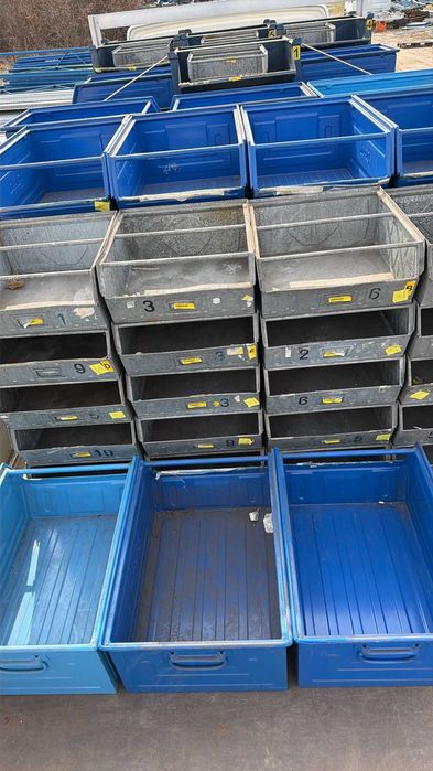 Pojemniki metalowe różne wymiary , Nowe i używane