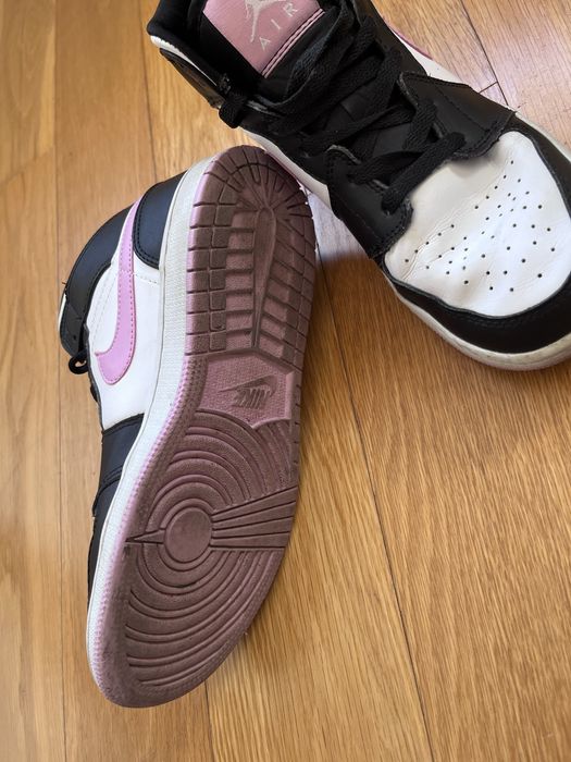 Air Jordan 1 Mid 'White Light Arctic Pink' GS