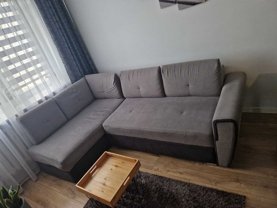 Narożnik rozkładany szary