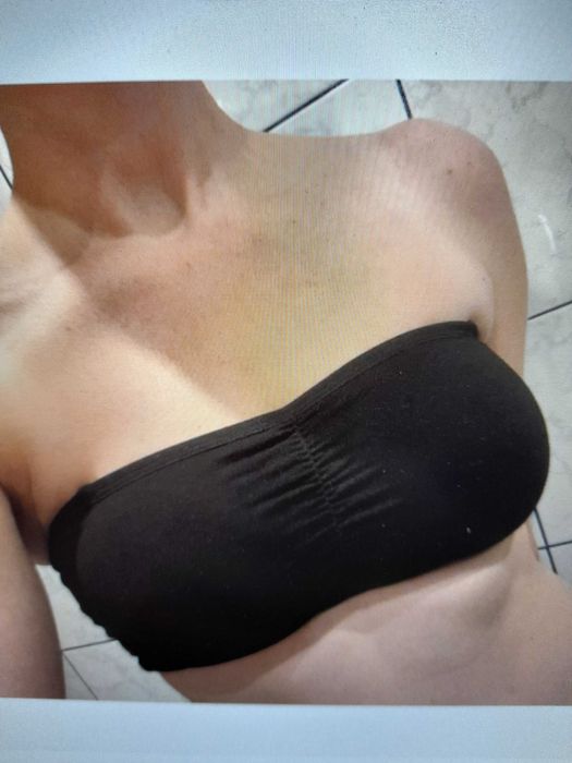 Biustonosz bandeau z marszczeniem, 2 pary
