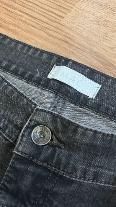 vintage czarne spodnie z krysztalkami MAC jeans