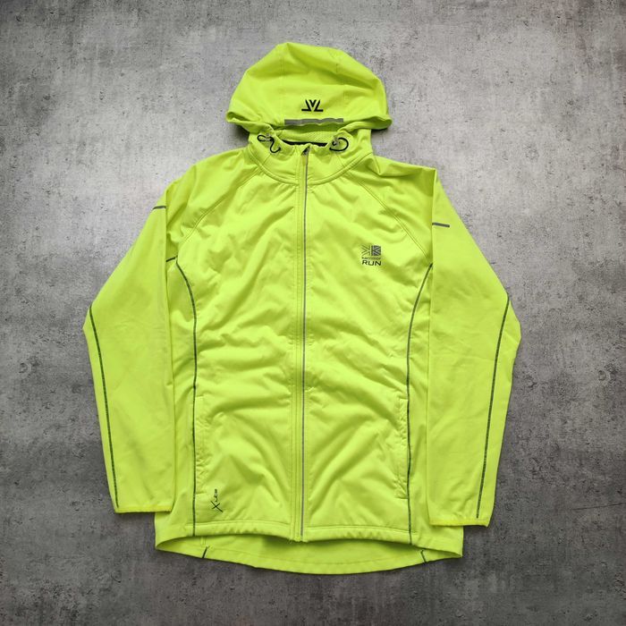MĘSKA Bluza PREMIUM Suwak Wiatrówka z Kapturem Karrimor Run XLite Logo