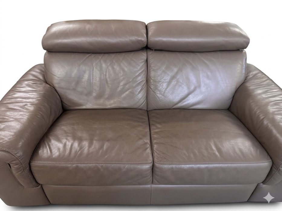 Двомісний шкіряний диван