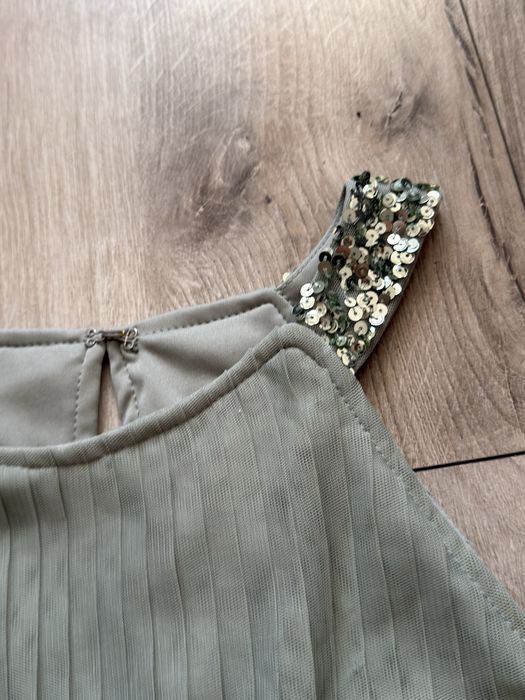 Długa  sukienka plisowana xl