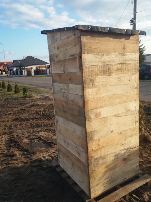 toaleta drewniana NOWA DESTEPNA wc wychodek sławojka kibelek