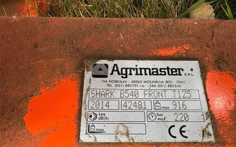Kosiarka bijakowa na wysięgniku wysięgnikowa mulczer Agrimaster T125 WOM przednia