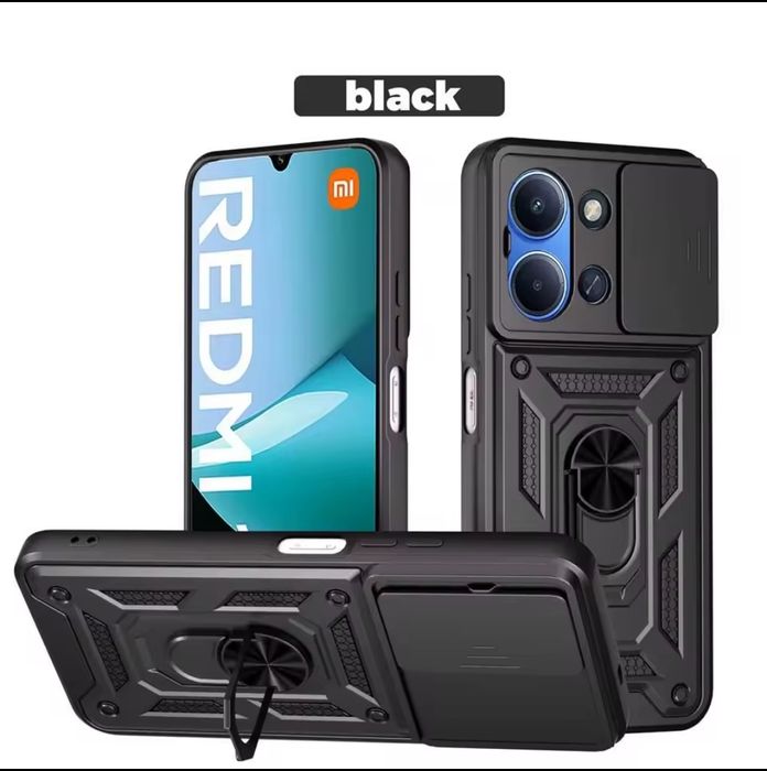 Чехол противоударный на Xiaomi Redmi 15C со шторкой чохол протиударний