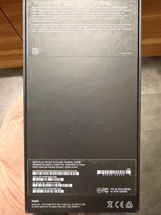 iPhone 12 Pro Max Graphite 256 GB