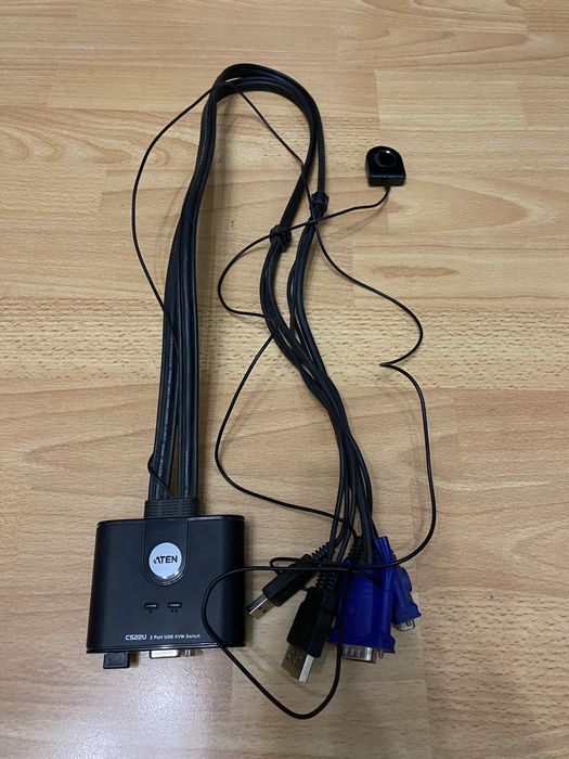 Przełącznik KVM 2-portowy VGA/USB Aten CS22U