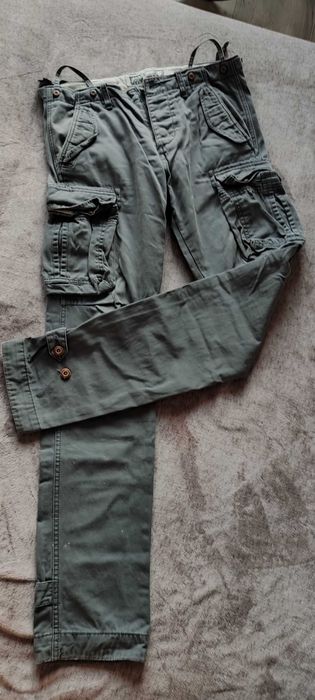 Spodnie bojówki męskie, cargo superdry