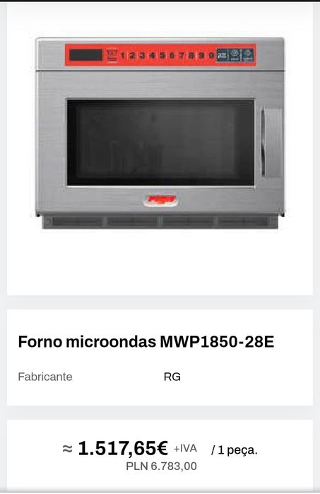 Microondas profissional Riga