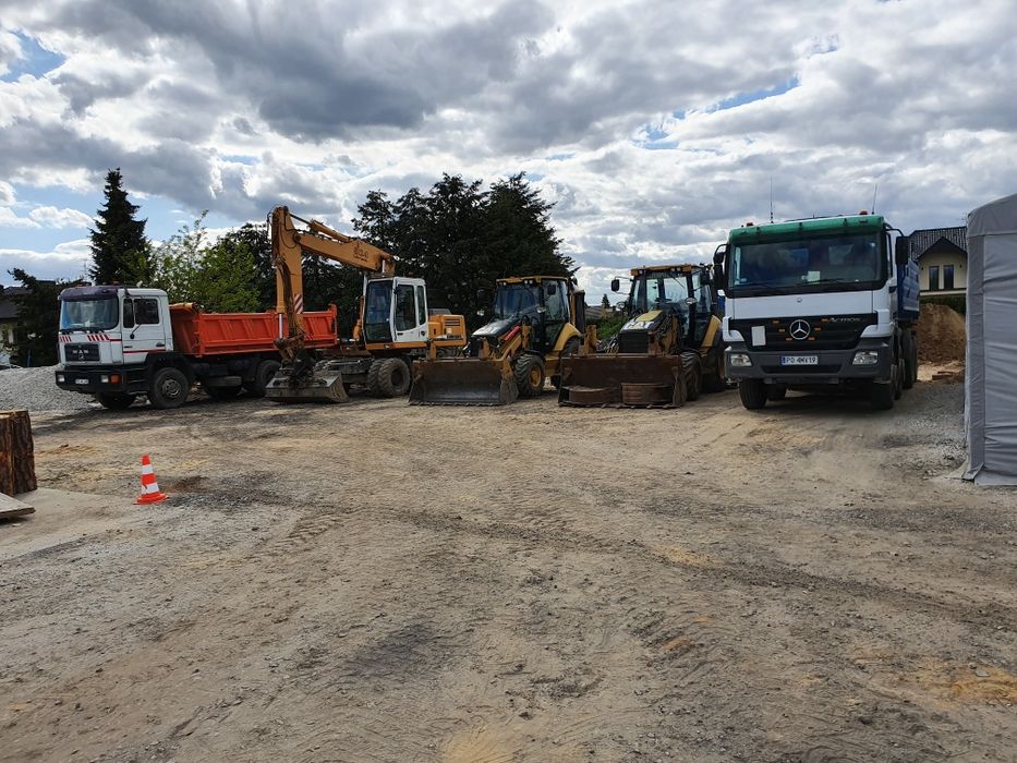 Usługi Koparko ładowarką minikoparka Wykopy Poznań Szczepankowo