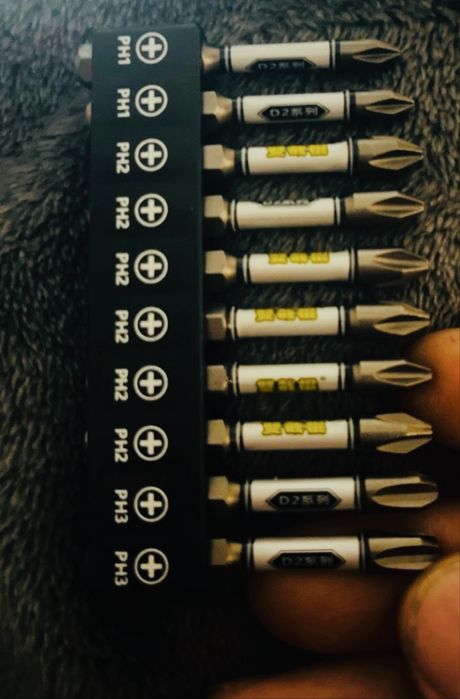 Набор 10шт високоякісних високоміцних 10шт біт хрестова викрутка ударн