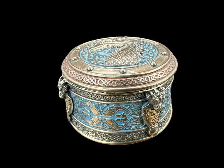 Celtycka szkatułka ze smokiem Veronese WU77386A4