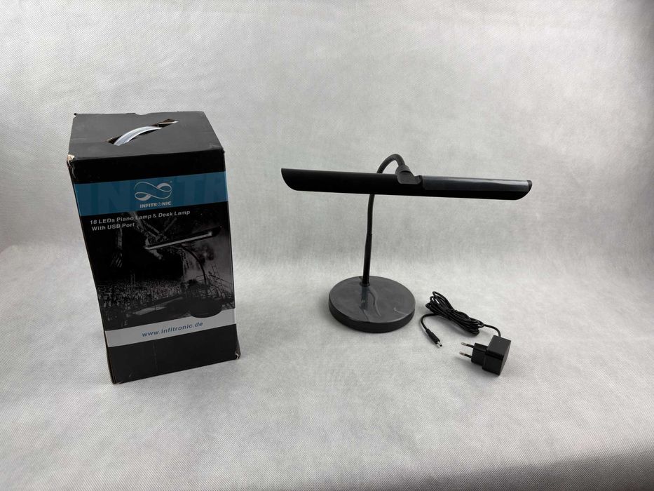 fitronic IN18LEDKL - 18 diod LED  lampa do fortepianu pianina czarna