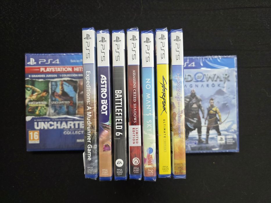 PS4 PS5 jogos novos e selados