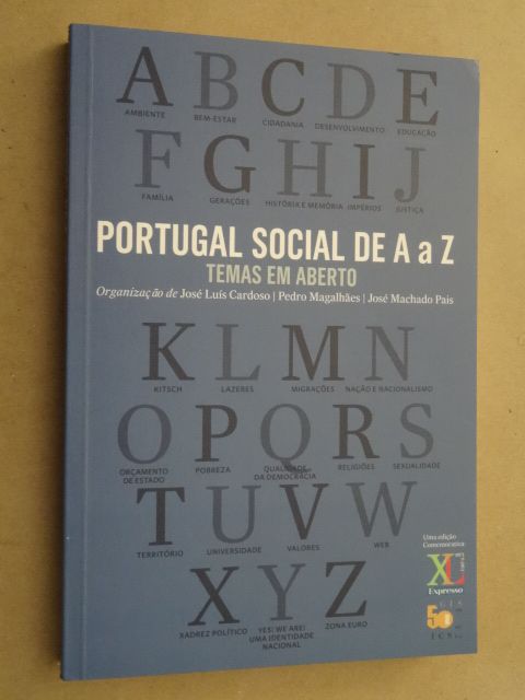 Portugal Social de A a Z de José Luís Cardoso