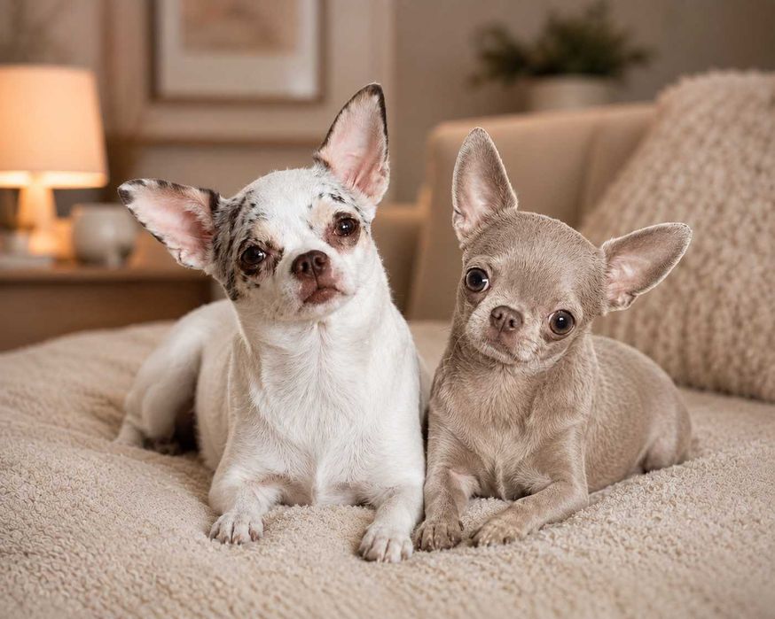 Chihuahua krótkowłosa* mini dziewczynka white&merle
