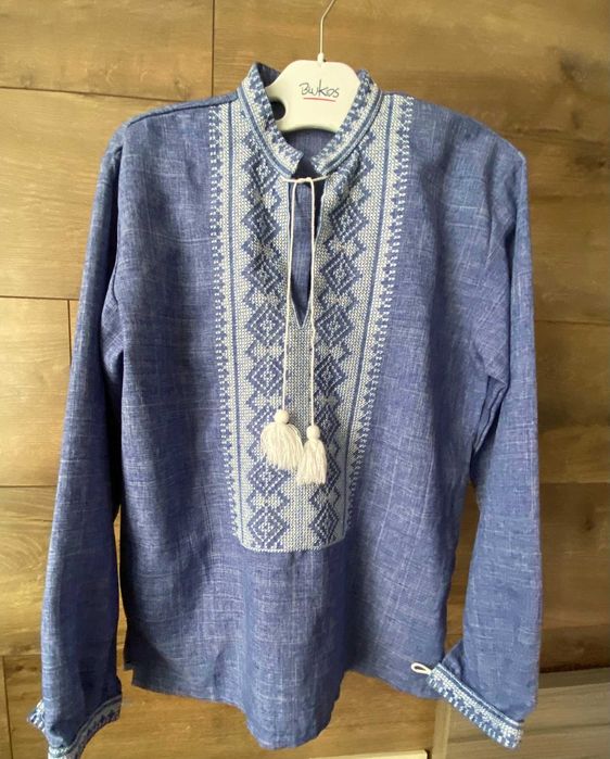 Вишиванка для хлопця 10-13 років з довгим рукавом