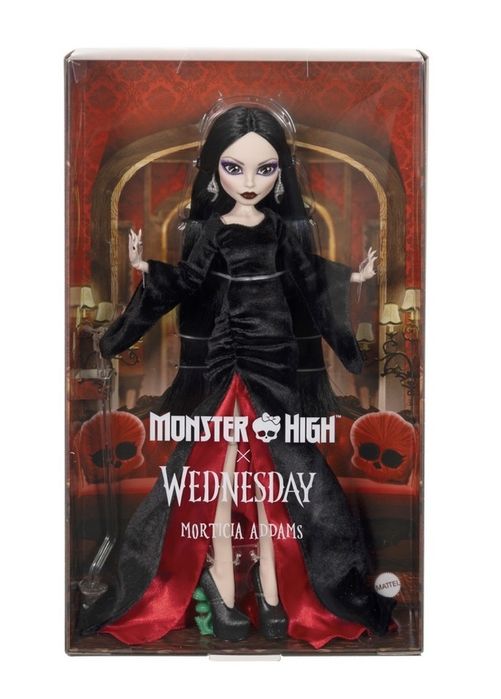 В наявності! Monster High x Wednesday Doll Morticia Addams мортіша мортиша адамс