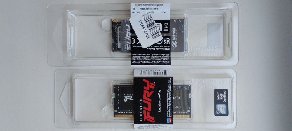 Пам'ять у ноут SoDIMM DDR4 32GB Fury Kingston (KF432S20IB/32) NEW