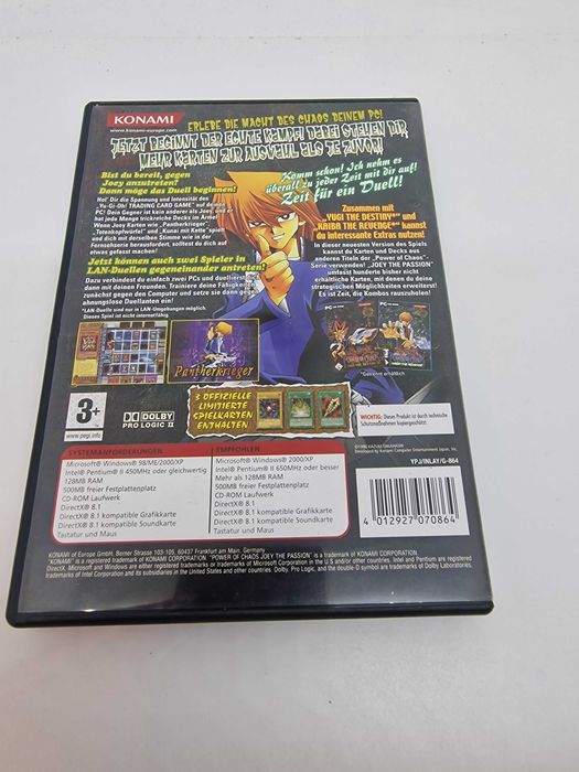 Yu-Gi-Oh Power of Chaos Joey the Passion PC CD-ROM Retro Konami