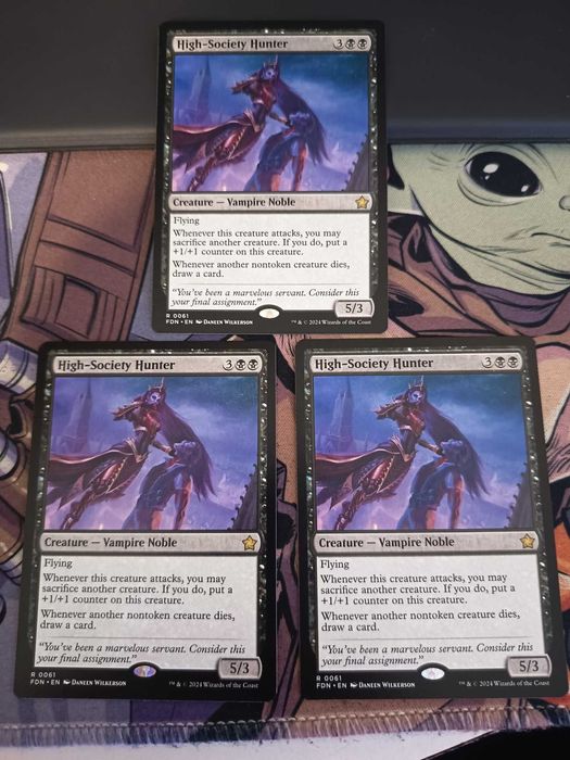 MTG 3x High-Society Hunter Foundations Rare
