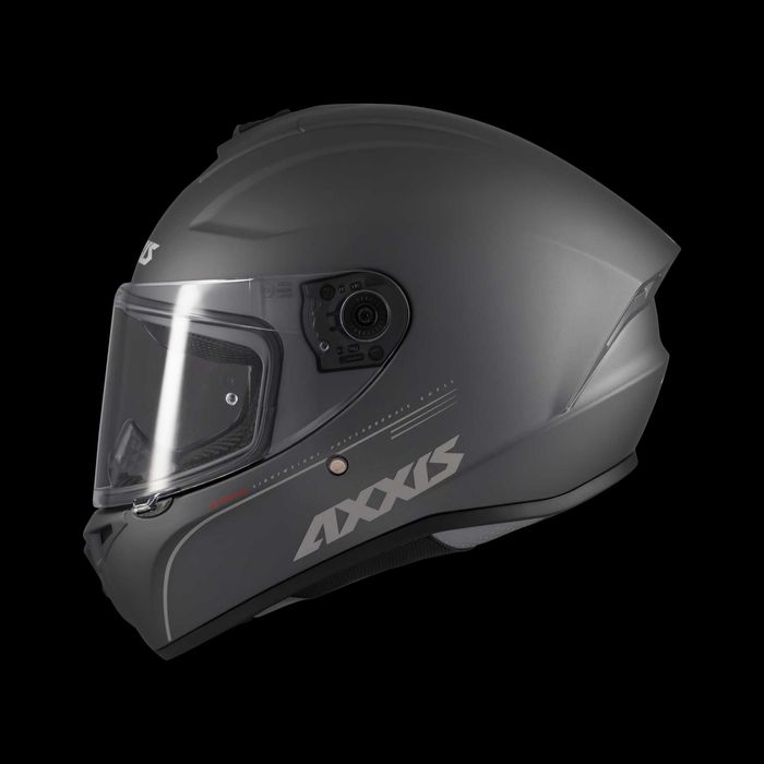 Мотошолом AXXIS DRAKEN S Solid A12 Matt Titanium | Шлем для мотоцикла