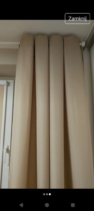 zasłona nowa beżowa 140/200