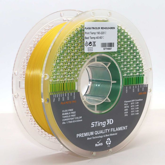 PLA Silk Tri-Color Sting 3D