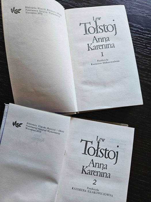 Anna Karenina (tom pierwszy i tom drugi), L. Tołstoj 1972