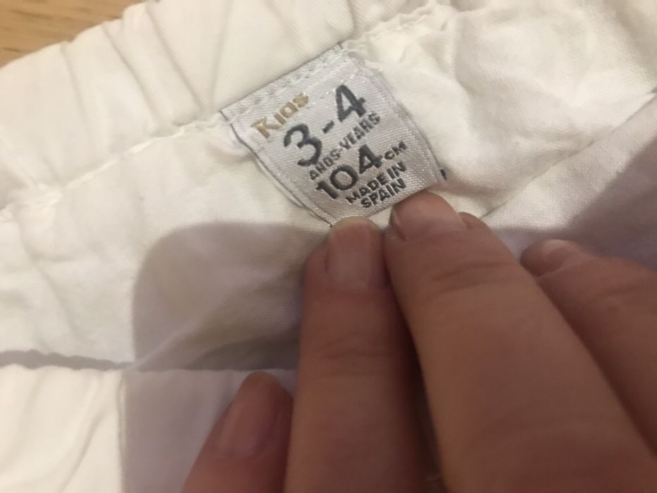 Biała spódniczka bombka ZARA KIDS