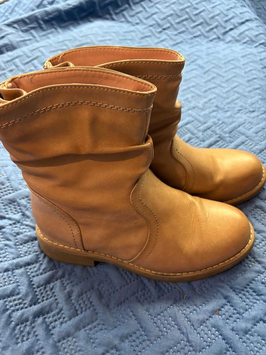 Kozaki CCC rozm. 35 ocieplane beż