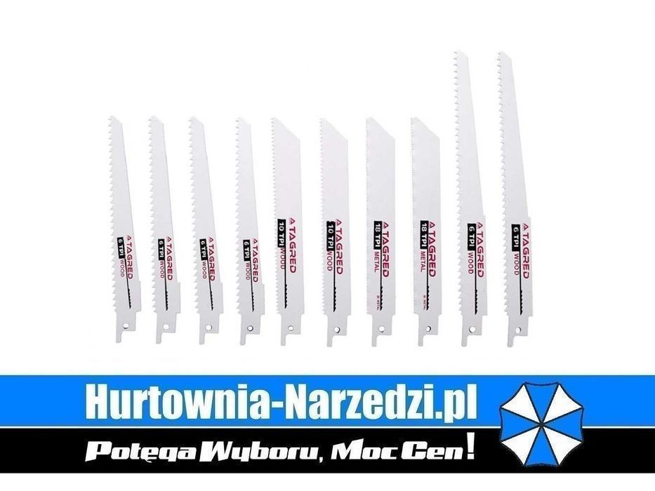 Zestaw brzeszczotów do piły szablastej 12-elementów lisi ogon