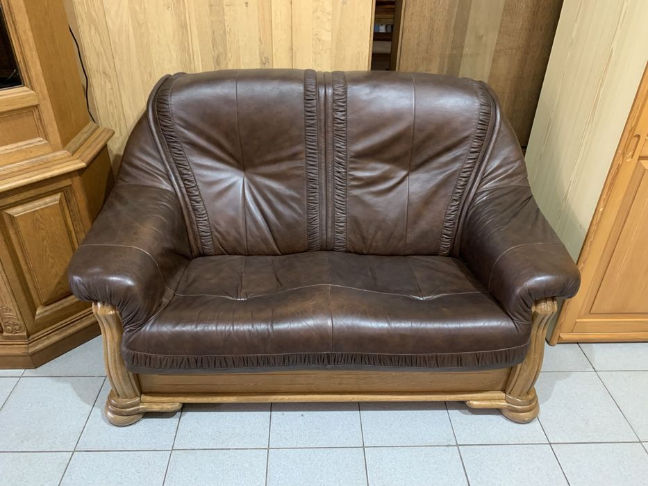 Шкіряний диван , крісло шкіра, кожа бу